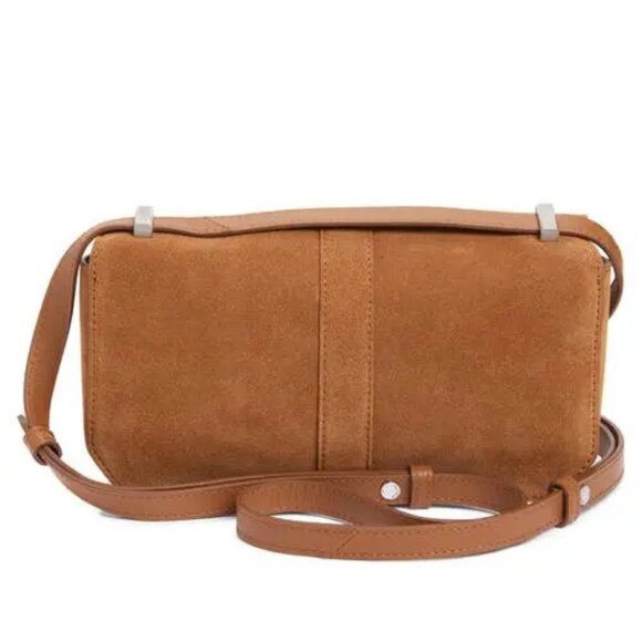 RAG & BONE Max Convertible Shoulder Bag In Brown Suede NIP - Picture 3 of 7